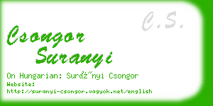 csongor suranyi business card